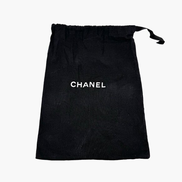 Chanel CC Flat Mule Slide Sandals EU 37 US 6-6.5 Black Knit Fabric Logo Slipper - Picture 12 of 12